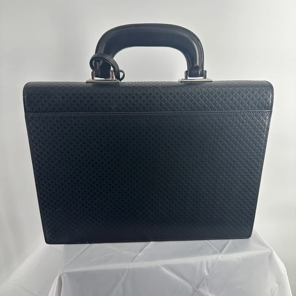 Gucci Diamante Double Gusset Briefcase Black
